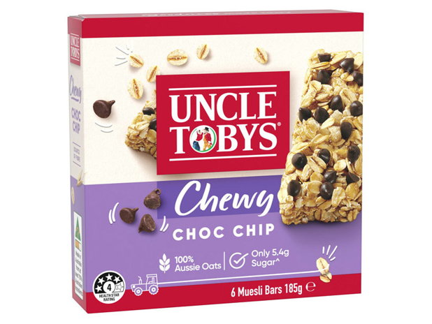 Uncle Tobys Muesli Bars Chewy Choc Chip 6 Pack
