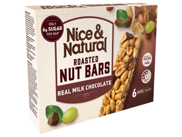 Nice & Natural Chocolate Roasted Nut Bar 6 Pack