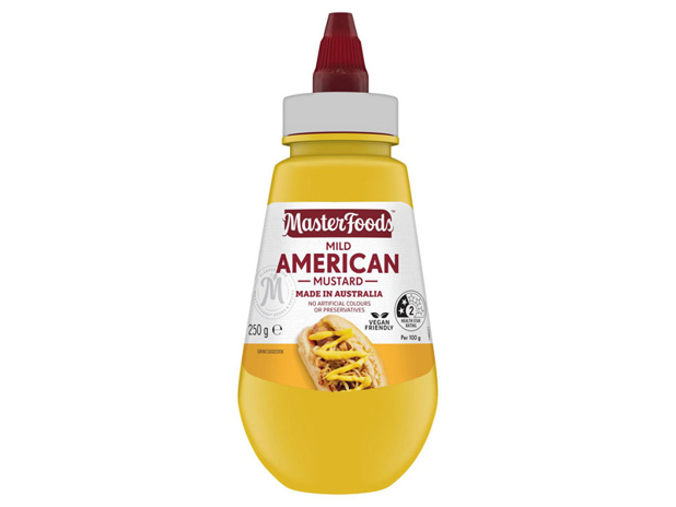 MasterFoods Squeezy Mild American Mustard 250g