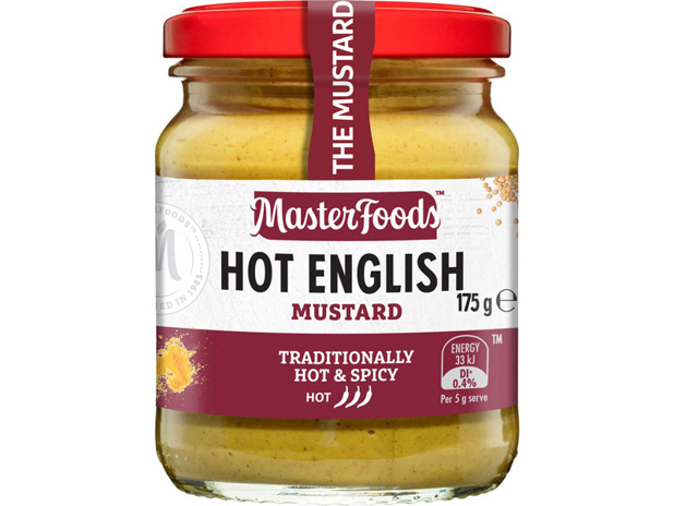 MasterFoods Hot English Mustard 175g