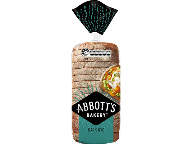 Abbott's Bakery Dark Rye Bread 700g