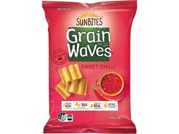Sunbites Grain Waves Sweet Chilli Wholegrain Chips 170g