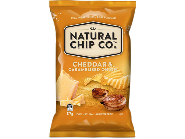 The Natural Chip Co. Cheddar & Caramelised Onion 175g