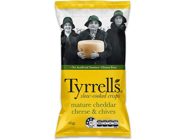 Tyrrell's Cheddar Cheese & Chive Potato Chips 165g