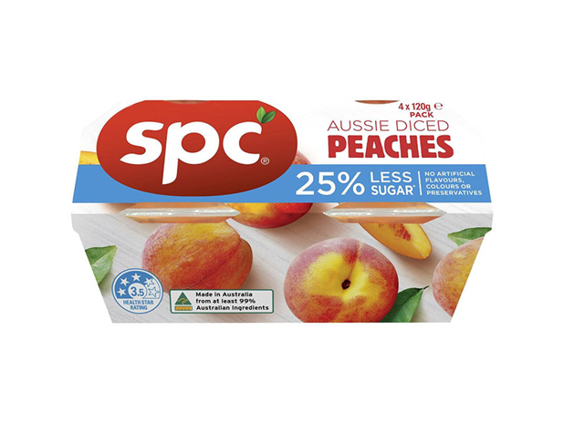 SPC Peaches Reduced Sugar 4 Pack