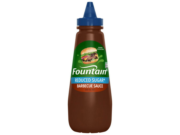 Fountain Barbecue Sauce Sauce Reduced Sugar 500 Millilitre