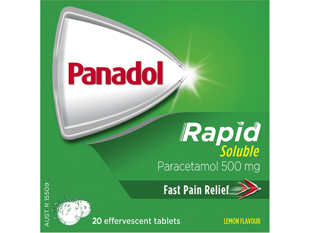 Panadol Rapid Soluble Tablets For Pain Relief Paracetamol 500mg 20 Pack