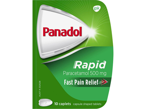 Panadol Rapid Paracetamol 500mg 10 Caplets 10 Pack