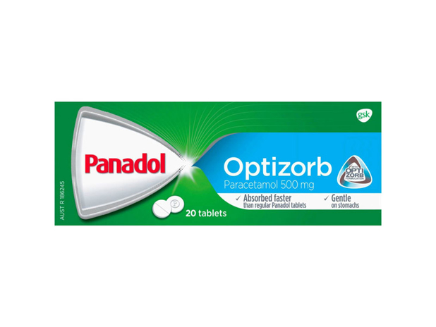 Panadol Optizorb Paracetamol 500mg 20 Tablets 20 Pack