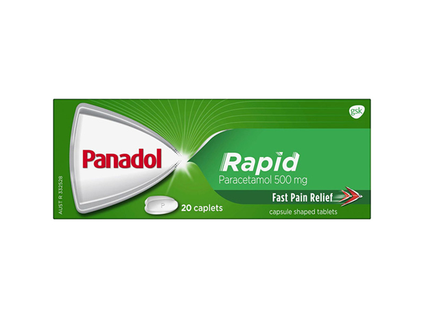 Panadol Rapid For Pain Relief Paracetamol 500mg 20 Pack