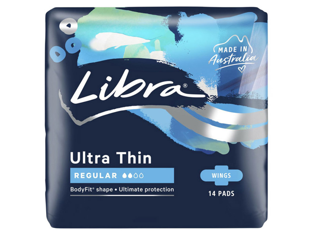 Libra Ultra Thin Pads Regular with Wings 14 Pack