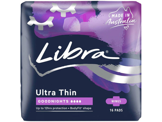 Libra Ultra Thin Pads Goodnight 16 Pack
