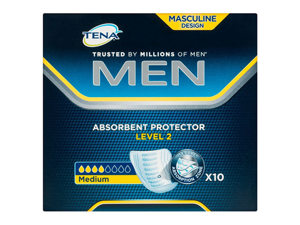 Tena Men Absorbent Protector Level 2 Medium 10 Pack