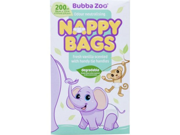 Bubba Zoo Nappy Bags 200 Pack