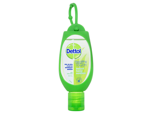 Dettol Healthy Touch Liquid Anti-Bacterial Instant Hand Sanitiser Refresh Green Clip 50 Millilitre