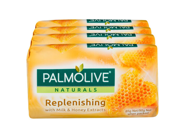 Palmolive Naturals Bar Soap Replenishing Milk & Honey 4 Pack