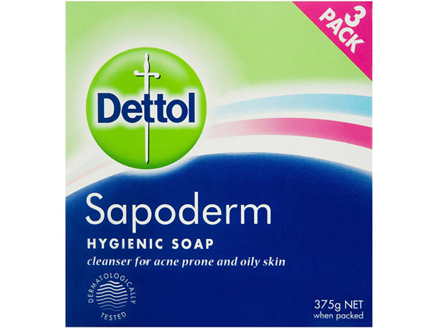 Dettol Sapoderm Hygienic Soap For Acne Oily Skin 375g