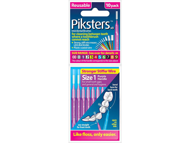 Piksters Dental Floss Interdental Brush Small 10 Pack