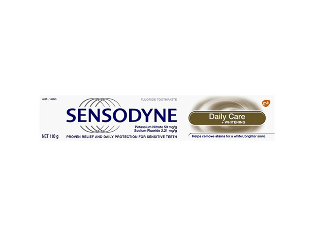 Sensodyne Toothpaste Sensitive Teeth Daily Care Whitening 110g
