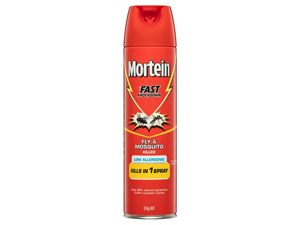 Mortein Fast Knockdown Insect Spray Low Allergenic Fly and Mosquito Killer 350g