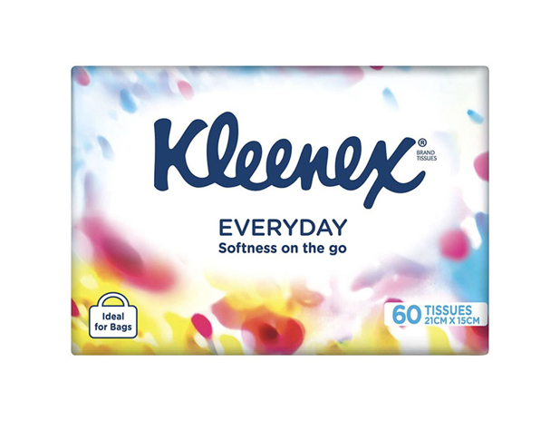Kleenex Everyday Facial Tissue Soft Pack 2-Ply 60 Sheets 60 Pack
