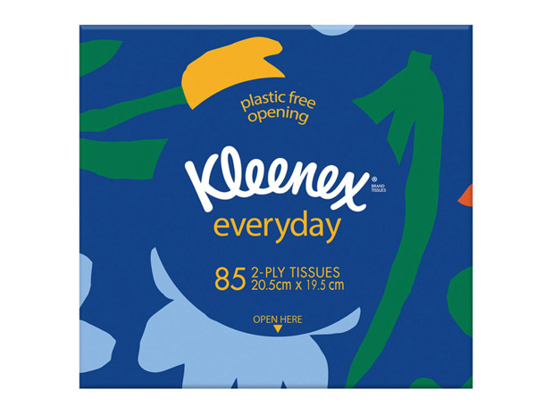 Kleenex Artist Edition Everyday Facial Tissues Cube 85 Pack