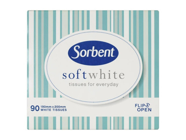 Soft White Facial Tissues 90 Pack