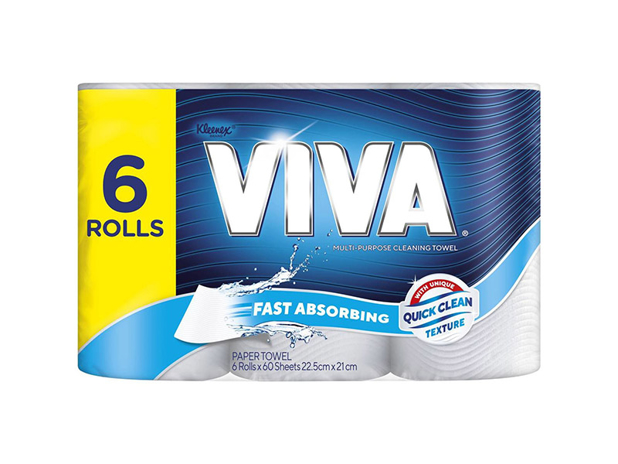 Kleenex Viva Paper Towel White 6 Pack