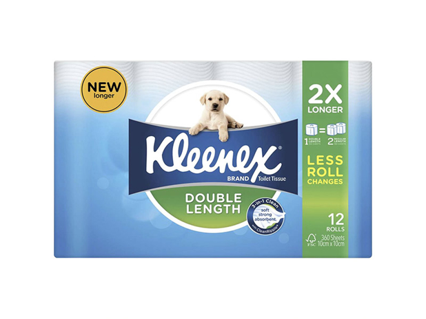 Kleenex Double Length Toilet Tissue 12 Pack