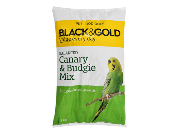 Black & Gold Budgie & Canary Mix 2 Kilogram