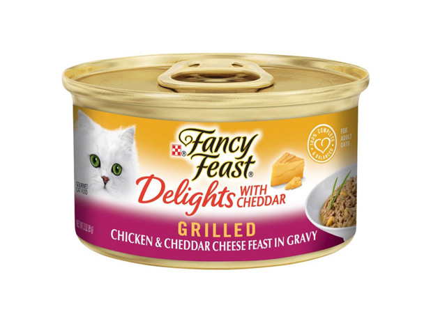 Fancy Feast Cat Food Delights With Chicken & Cheddar Cheese 85g