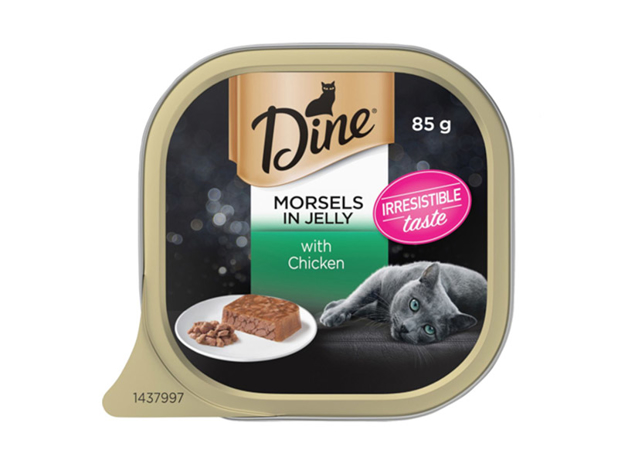 Dine Morsels In Jelly Tray With Chicken 85g