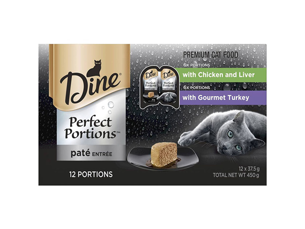 Dine Perfect Portions Pate Wet Cat Food Chicken & Turkey 12 Pack