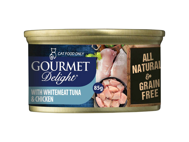 Gourmet Delight Cat Food Whitemeat Tuna With Chicken 85g