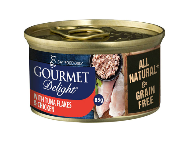 Gourmet Delight Cat Food Tuna Flakes With Chicken 85g