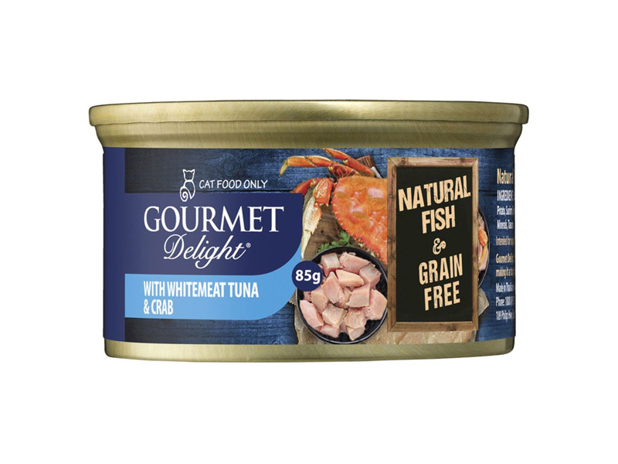 Gourmet Delight with Whitemeat Tuna & Crab 85g