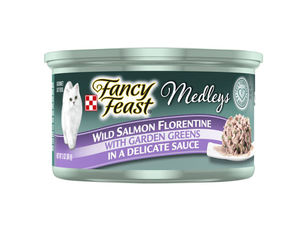 Fancy Feast Adult Medleys Wild Salmon Florentine With Garden Greens In A Delicate Sauce Wet Cat Food