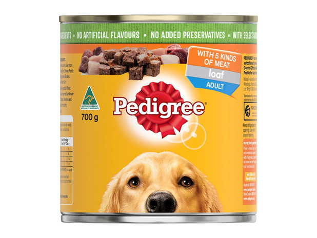 Pedigree Wet Dog Food with 5 Kinds of Meat Loaf Can 700g