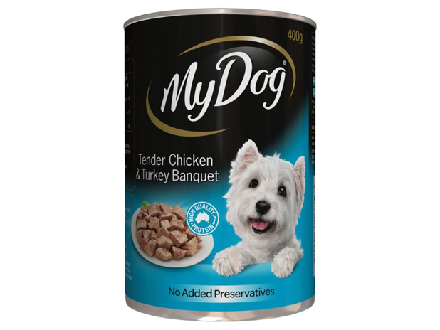 My Dog Adult Wet Dog Food Chicken & Turkey Banquet Can 400g