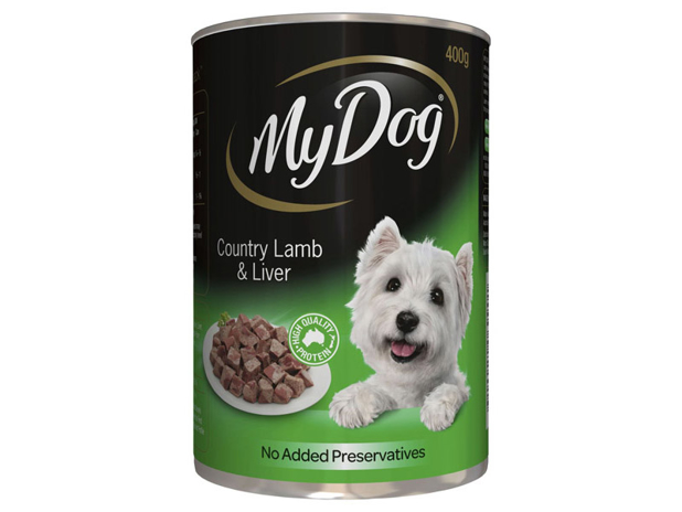 My Dog Tender Country Lamb and Liver Loaf Classics Wet Dog Food Can 400g