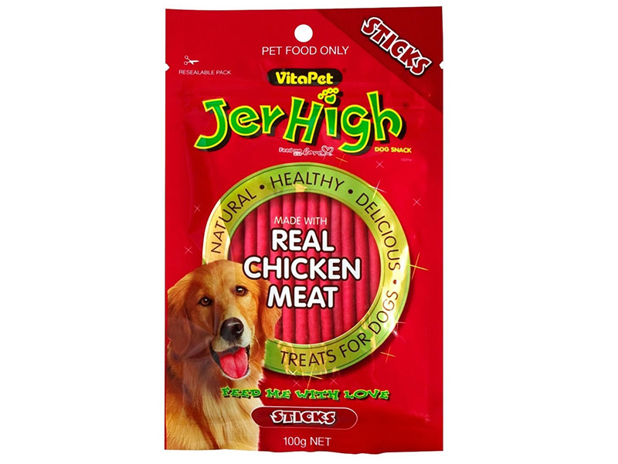 VitaPet JerHigh Dog Treats Chicken Sticks 100g