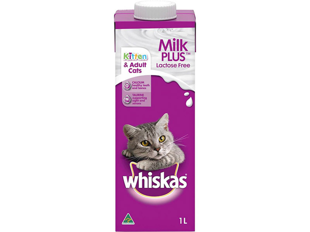 WHISKAS Cat Kitten Treat Milk Plus Carton 1 Litre