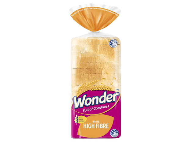 Wonder High Fibre White Sliced Bread Sandwich 700g