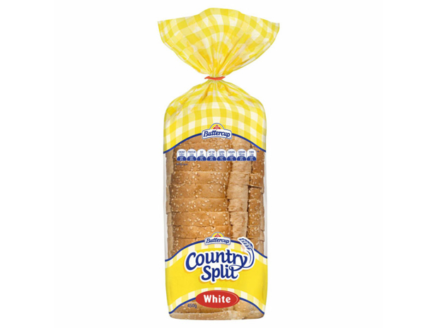 Buttercup Country Split White Sliced Bread 450g