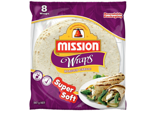 Mission Wraps Garlic Herb 8 Pack