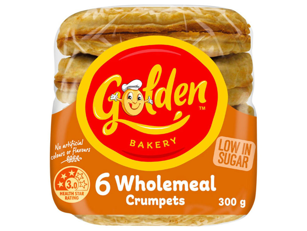 Golden Crumpets Wholemeal 6 Pack
