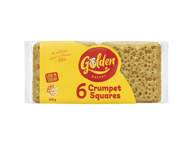 Golden Crumpets Squares 425g