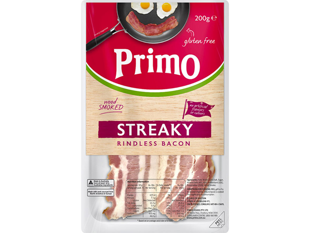 Primo Streaky Bacon 200g