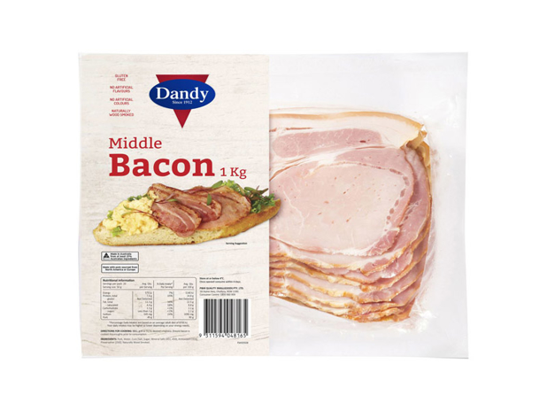 Dandy Middle Bacon 1 Kilogram