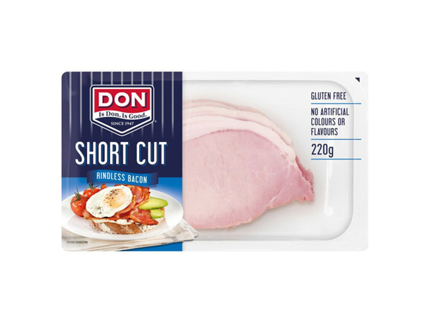 DON Short Cut Rindless Bacon 220g
